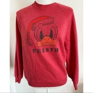 Disney x American Eagle Outfitters • Red Donald Duck Feisty Sweatshirt
